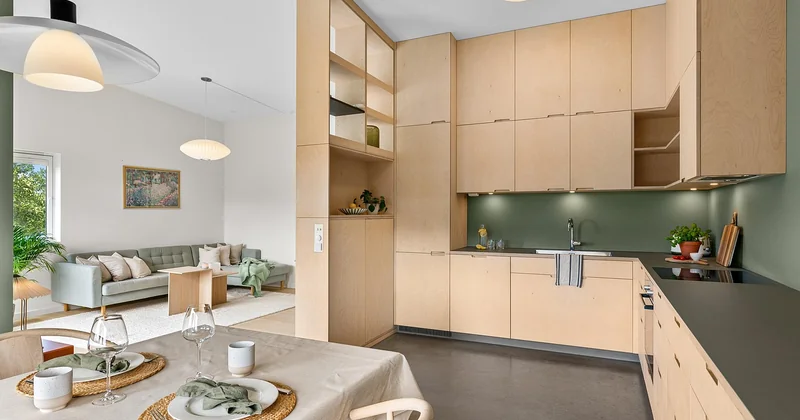 Petite cuisine ouverte sur le salon : un cas à part